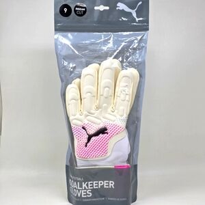 Puma Goalkeeper Football Soccer Gloves Unisex Size 9 041926 01 White New